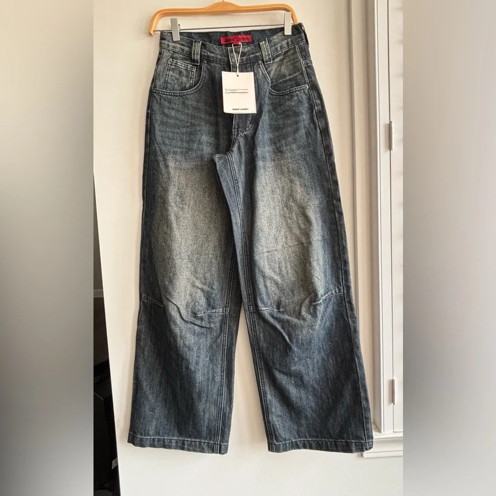 Jaded London, mid blue slub colossus jeans , size (26) , - Picture 10 of 11